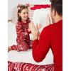 Ekouaer Family Christmas Pajamas Matching Sets Womens Mens Pjs Long Sleeve Sleepwear Holiday Lounge Sets(01 Red-snowflake)