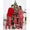 Ekouaer Family Christmas Pajamas Matching Sets Womens Mens Pjs Long Sleeve Sleepwear Holiday Lounge Sets(01 Red-snowflake)