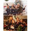 Ekouaer Family Christmas Pajamas Matching Sets Womens Mens Pjs Long Sleeve Sleepwear Holiday Lounge Sets(Black-christmas Lights)