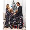 Ekouaer Family Christmas Pajamas Matching Sets Womens Mens Pjs Long Sleeve Sleepwear Holiday Lounge Sets(Black-christmas Lights)
