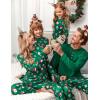 Ekouaer Family Christmas Pajamas Matching Sets Womens Mens Pjs Long Sleeve Sleepwear Holiday Lounge Sets(Green-christmas)