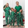 Ekouaer Family Christmas Pajamas Matching Sets Womens Mens Pjs Long Sleeve Sleepwear Holiday Lounge Sets(Green-christmas)
