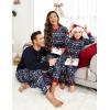 Ekouaer Family Christmas Pajamas Matching Sets Womens Mens Pjs Long Sleeve Sleepwear Holiday Lounge Sets(Navy Blue-santa Claus)