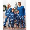 Ekouaer Family Christmas Pajamas Matching Sets Womens Mens Pjs Long Sleeve Sleepwear Holiday Lounge Sets(Navy-polar Bear)