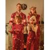 Ekouaer Family Christmas Pajamas Matching Sets Womens Mens Pjs Long Sleeve Sleepwear Holiday Lounge Sets(Red)