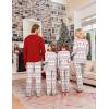 Ekouaer Family Christmas Pajamas Matching Sets Womens Mens Pjs Long Sleeve Sleepwear Holiday Lounge Sets(Red Elk)