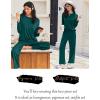 Ekouaer Lounge Sets for Women Long Sleeve Pajamas Fall Loungewear Soft Comfy Pjs Two Piece Travel Outfits Set(Green)