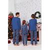Ekouaer Matching Family Sets Christmas Pajamas Set Xmas PJS Sleepwear Soft Christmas Matching Jammies(Christmas Gift – Navy Blue)