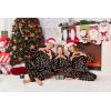 Ekouaer Matching Family Sets Christmas Pajamas Set Xmas PJS Sleepwear Soft Christmas Matching Jammies(Christmas Hat – Black)