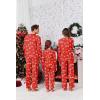 Ekouaer Matching Family Sets Christmas Pajamas Set Xmas PJS Sleepwear Soft Christmas Matching Jammies(Christmas Ho-red)
