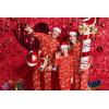 Ekouaer Matching Family Sets Christmas Pajamas Set Xmas PJS Sleepwear Soft Christmas Matching Jammies(Christmas Ho-red)