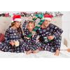 Ekouaer Matching Family Sets Christmas Pajamas Set Xmas PJS Sleepwear Soft Christmas Matching Jammies(Christmas-navy)