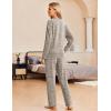 Ekouaer Pajama Set Womens Long Sleeve Sleepwear Pullover Top and Pants Cozy Loungewear Soft Pjs Lounge Set with Pockets S-XXL(Light Khaki)