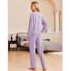 Ekouaer Pajama Set Womens Long Sleeve Sleepwear Pullover Top and Pants Cozy Loungewear Soft Pjs Lounge Set with Pockets S-XXL(Pink)
