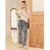 Ekouaer Pajama Sets for Women Round Neck Pjs Short Sleeve Sleepwear with Long Pants Loose Lounge Sets(Apricot Leopard)