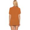 Ekouaer Pajamas Set for Women Short Sleeve Sleepwear Button Down Pjs Soft 2 Piece Lounge Sets XS-XXXL(Light Brown)