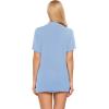 Ekouaer Pajamas Set for Women Short Sleeve Sleepwear Button Down Pjs Soft 2 Piece Lounge Sets XS-XXXL(Light Sky Blue)
