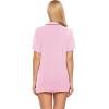 Ekouaer Pajamas Set for Women Short Sleeve Sleepwear Button Down Pjs Soft 2 Piece Lounge Sets XS-XXXL(Misty Rose)