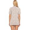Ekouaer Pajamas Set for Women Short Sleeve Sleepwear Button Down Pjs Soft 2 Piece Lounge Sets XS-XXXL(Pink Leopard)