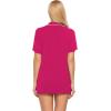 Ekouaer Pajamas Set for Women Short Sleeve Sleepwear Button Down Pjs Soft 2 Piece Lounge Sets XS-XXXL(Rose Red)