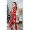 Ekouaer Pajamas Women’s Long Sleeve Sleepwear with Long Pants Soft Loungewear Pj Set S-XXL(Christmas Reindeer)