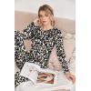 Ekouaer Pajamas Women’s Long Sleeve Sleepwear with Long Pants Soft Loungewear Pj Set S-XXL(White Leopard)