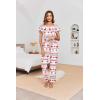 Ekouaer Pajamas for Women Set 2 Piece Comfy Loungewear, Lightweight Pjs Sleepwear, Short Sleeve Top & Long Pants with Pockets(1 Pack-christmas)