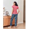Ekouaer Pajamas for Women Set 2 Piece Comfy Loungewear, Lightweight Pjs Sleepwear, Short Sleeve Top & Long Pants with Pockets(Dogs+cats)