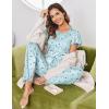 Ekouaer Pajamas for Women Set 2 Piece Comfy Loungewear, Lightweight Pjs Sleepwear, Short Sleeve Top & Long Pants with Pockets(Star+cup)