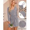 Ekouaer Pajamas for Women Set 3 Piece Lounge Set Soft Pajama Sets Waffle Knit Tank Top and Shorts Cardigan with Pockets S-XXL(Pink Flower)