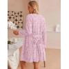 Ekouaer Pajamas for Women Set 3 Piece Lounge Set Soft Pajama Sets Waffle Knit Tank Top and Shorts Cardigan with Pockets S-XXL(Pink Tie Dye)