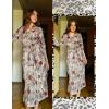 Ekouaer Robes for Women Long Knit Bathrobe Lightweight 3/4 Sleeves Kimono Robe Soft Sleepwear with Pockets S-XXL(Leopard Print)
