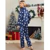 Ekouaer Silk Pajamas for Women Button Down Satin Pj Set Soft Long Sleeve 2 Piece Sleepwear Loungewear S-XXL(Blue With Polar Bear)