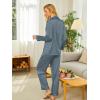 Ekouaer Silk Pajamas for Women Button Down Satin Pj Set Soft Long Sleeve 2 Piece Sleepwear Loungewear S-XXL(Grey)