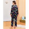 Ekouaer Silk Pajamas for Women Long Sleeve Satin Pajama Set Silky Pj Sets 2 Piece Button Down Loungewear Sleepwear(Constellations and Mermaid)