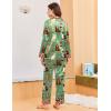 Ekouaer Silk Pajamas for Women Long Sleeve Satin Pajama Set Silky Pj Sets 2 Piece Button Down Loungewear Sleepwear(Cute Cats、martini and Cupcakes)
