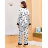 Ekouaer Silk Pajamas for Women Long Sleeve Satin Pajama Set Silky Pj Sets 2 Piece Button Down Loungewear Sleepwear(Cute Panda Print)