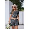 Ekouaer Women Pajama Set Casual Short Set(Grey Stars)