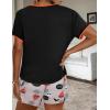 Ekouaer Women Pajama Set Casual Short Set(Helloween Print)
