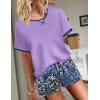Ekouaer Women Pajama Set Casual Short Set(Purple-blue Tie Dye Pattern)