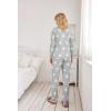 Ekouaer Womens Jogger Pajama Sets Long Sleeve Sleepwear Round Neck Nightwear Soft Pjs Lounge Sets with Pockets