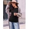 Ekouaer Womens Maternity Shirts Boat Neck 3 Packs Pregnancy Tops Long Sleeve Tunic Tees Casual Blouse New Mama Clothes S-XXL(Black/Brown/White)