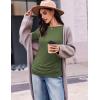 Ekouaer Womens Maternity Shirts Boat Neck 3 Packs Pregnancy Tops Long Sleeve Tunic Tees Casual Blouse New Mama Clothes S-XXL(Black/Dark Red/Army Green)