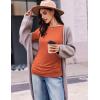 Ekouaer Womens Maternity Shirts Boat Neck 3 Packs Pregnancy Tops Long Sleeve Tunic Tees Casual Blouse New Mama Clothes S-XXL(Dark Grey/Dark Red/Caramel)