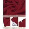 Ekouaer Womens Pajama Sets Fuzzy Fleece Long Sleeve Sleepwear Comfy Pjs 2 Piece Lounge Set Nightwear with Poeckts S-XXL(Burgundy)