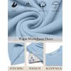 Ekouaer Womens Pajama Sets Fuzzy Fleece Long Sleeve Sleepwear Comfy Pjs 2 Piece Lounge Set Nightwear with Poeckts S-XXL(Light Blue)