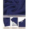 Ekouaer Womens Pajama Sets Fuzzy Fleece Long Sleeve Sleepwear Comfy Pjs 2 Piece Lounge Set Nightwear with Poeckts S-XXL(Navy Blue)