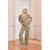 Ekouaer Womens Pajama Sets Fuzzy Fleece Sleepwear Long Sleeve Pjs 2 Piece Lounge Set Fall Outfits Sweater Nightwear S-XXL(Bow)