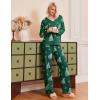 Ekouaer Womens Pajama Sets Fuzzy Fleece Sleepwear Long Sleeve Pjs 2 Piece Lounge Set Fall Outfits Sweater Nightwear S-XXL(Christmas Hat)