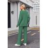 Ekouaer Womens Pajama Sets Fuzzy Fleece Sleepwear Long Sleeve Pjs 2 Piece Lounge Set Fall Outfits Sweater Nightwear S-XXL(Green)